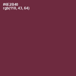 #6E2B40 - Tawny Port Color Image