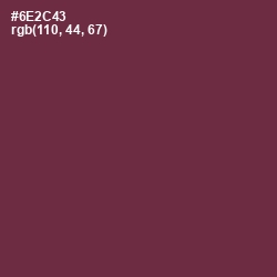 #6E2C43 - Tawny Port Color Image