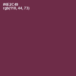 #6E2C49 - Tawny Port Color Image