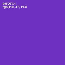#6E2FC1 - Purple Heart Color Image