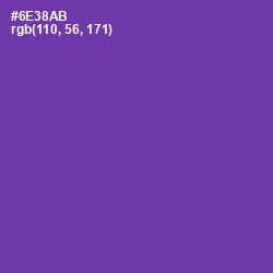 #6E38AB - Royal Purple Color Image