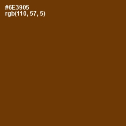 #6E3905 - Nutmeg Wood Finish Color Image