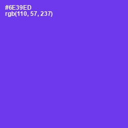 #6E39ED - Purple Heart Color Image