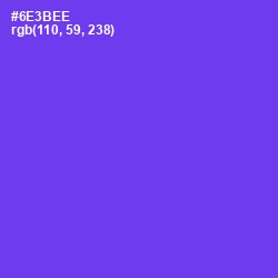#6E3BEE - Purple Heart Color Image