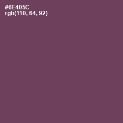 #6E405C - Eggplant Color Image