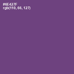 #6E427F - Smoky Color Image