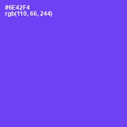 #6E42F4 - Fuchsia Blue Color Image