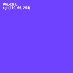 #6E42FE - Fuchsia Blue Color Image