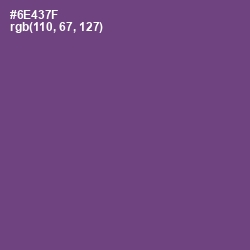 #6E437F - Smoky Color Image