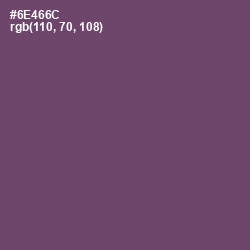 #6E466C - Salt Box Color Image