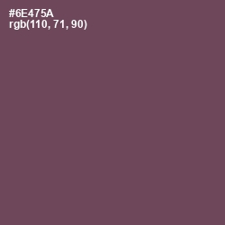 #6E475A - Eggplant Color Image