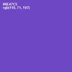 #6E47C5 - Fuchsia Blue Color Image