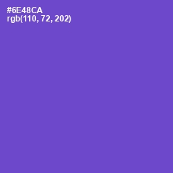 #6E48CA - Fuchsia Blue Color Image
