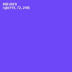 #6E48F8 - Fuchsia Blue Color Image