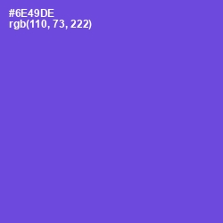 #6E49DE - Fuchsia Blue Color Image
