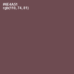 #6E4A51 - Eggplant Color Image