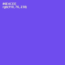 #6E4CEE - Fuchsia Blue Color Image