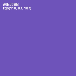 #6E53BB - Blue Violet Color Image