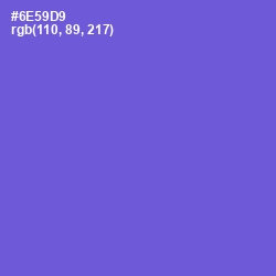 #6E59D9 - Fuchsia Blue Color Image