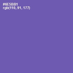 #6E5BB1 - Blue Violet Color Image