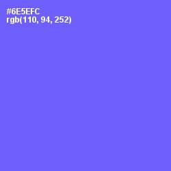 #6E5EFC - Moody Blue Color Image