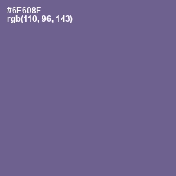 #6E608F - Rum Color Image