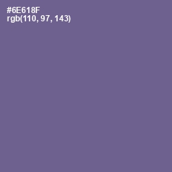 #6E618F - Rum Color Image