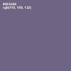 #6E6484 - Rum Color Image