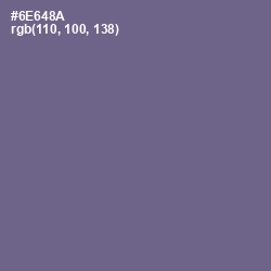 #6E648A - Rum Color Image