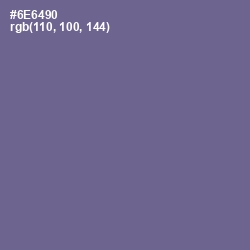 #6E6490 - Rum Color Image