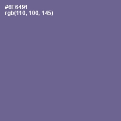 #6E6491 - Rum Color Image