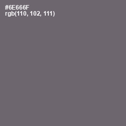 #6E666F - Dove Gray Color Image