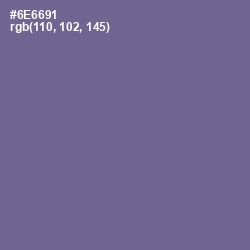 #6E6691 - Rum Color Image