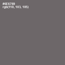 #6E6769 - Dove Gray Color Image