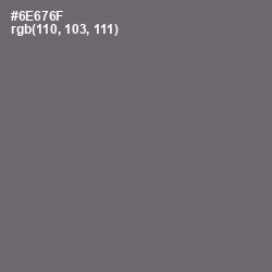 #6E676F - Dove Gray Color Image