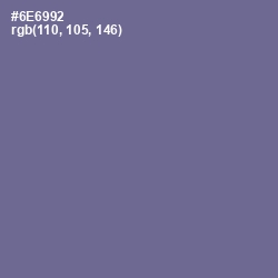 #6E6992 - Rum Color Image