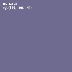 #6E6A90 - Rum Color Image