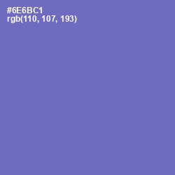 #6E6BC1 - Blue Marguerite Color Image
