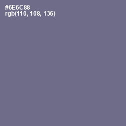 #6E6C88 - Storm Gray Color Image