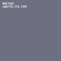 #6E7081 - Pale Sky Color Image