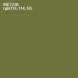 #6E723B - Yellow Metal Color Image