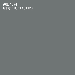 #6E7574 - Dove Gray Color Image