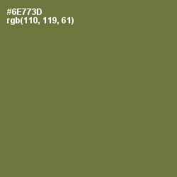 #6E773D - Pesto Color Image