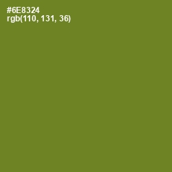 #6E8324 - Olive Drab Color Image