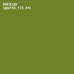 #6E8329 - Olive Drab Color Image