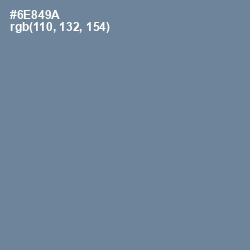 #6E849A - Hoki Color Image