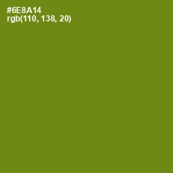 #6E8A14 - Trendy Green Color Image