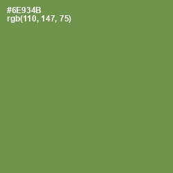 #6E934B - Glade Green Color Image