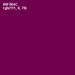 #6F004C - Pompadour Color Image