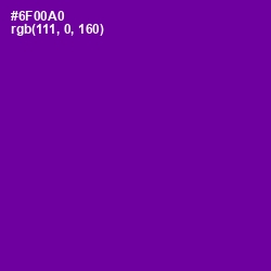 #6F00A0 - Purple Color Image